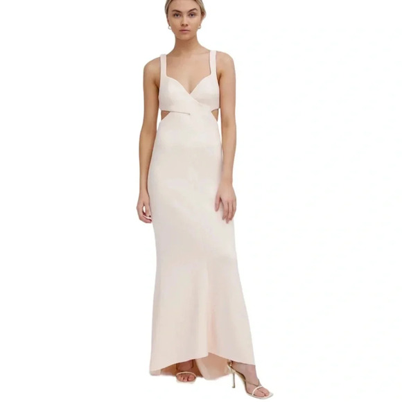 Significant Other Evie Cut Out Open Back Long Dress Blush Size 4 NWT - Picture 14 of 14